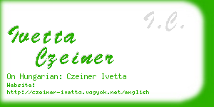 ivetta czeiner business card